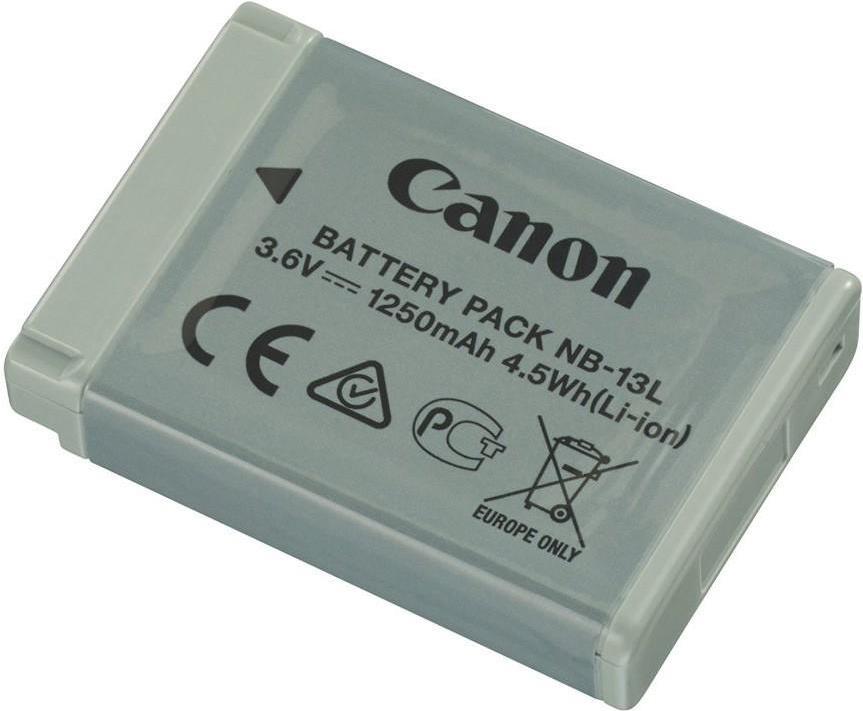 Canon Battery Pack NB-13L - Batterie - Li-Ion - 1250 mAh - für PowerShot G1, G5, G7, G9, SX620, SX720, SX730, SX740 (9839B001AA)