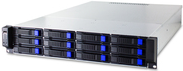 FANTEC SRC-2612X07 - Rack-Montage - 2U - SSI EEB - SATA/SAS - Hot-Swap - ohne Netzteil - Schwarz, Silber - USB