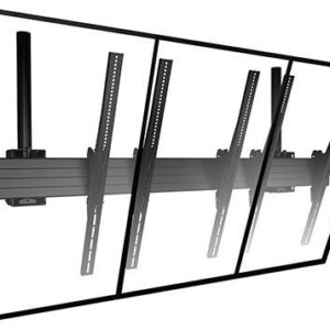 CHIEF - 3x1 Portrait Videowall Deckenhalterungssystem (42-50"), Mikrojustierbar, Breite x 100 bis 400, 56,7Kg á Display, schwarz - Deckenplatte sowie Säule müssen separat bestellt werden (LCM3X1UP)