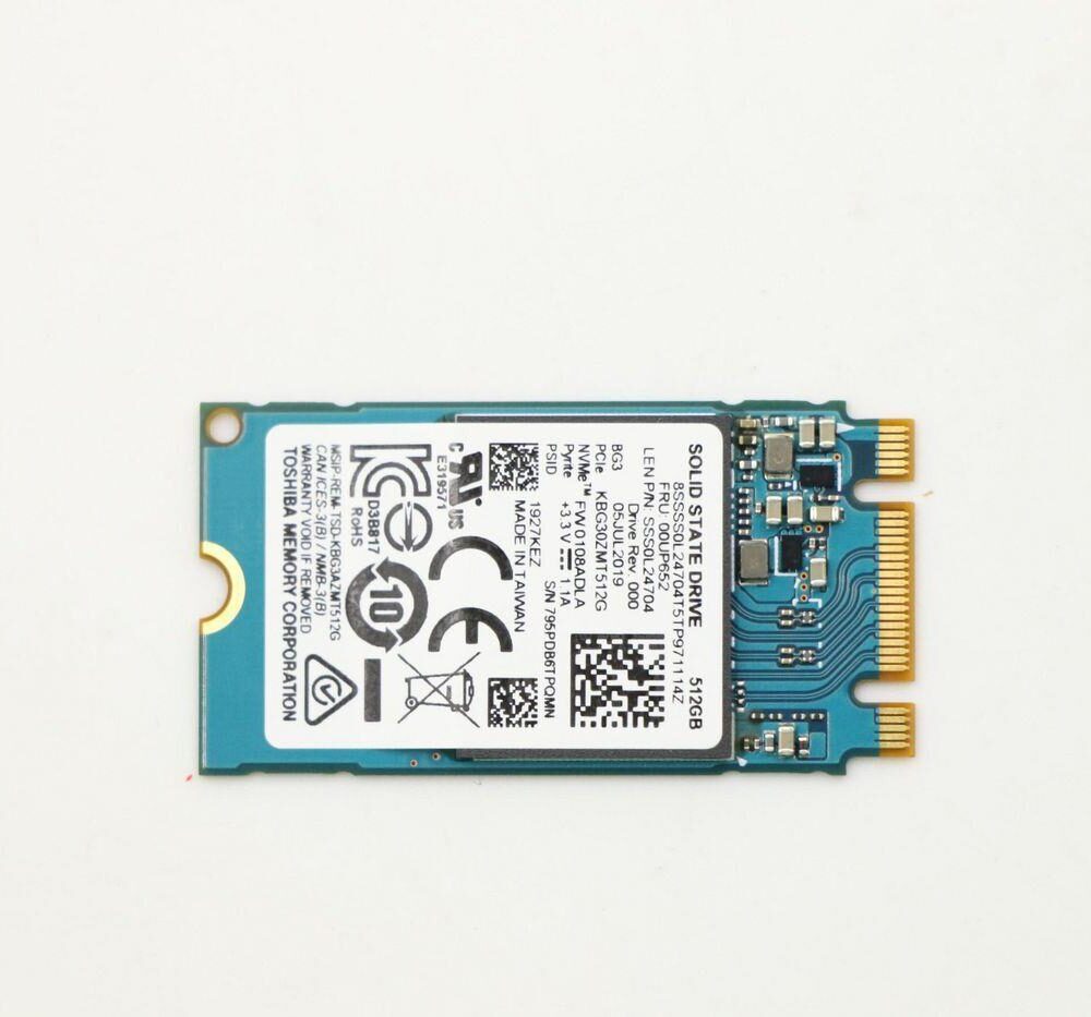 Lenovo SSD 512GB M.2 PCIe NVMe Frau (00UP652)