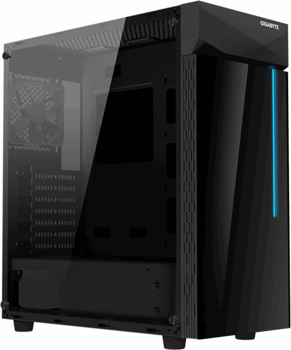 Gigabyte C200 GLASS - Midi Tower - ATX - ohne Netzteil (ATX) - Schwarz - USB/Audio
