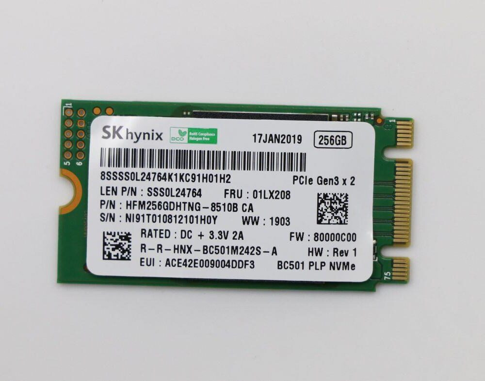 Lenovo SSD 256GB M.2 PCIe NVMe (01LX208)