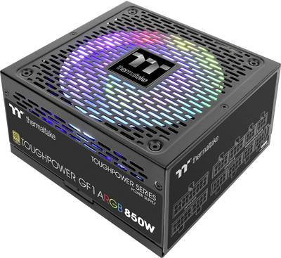 Thermaltake ToughPower GF1 ARGB 850W - TT Premium Edition - Stromversorgung (intern) - ATX12V - 80 PLUS Gold - 850 Watt - aktive PFC (PS-TPD-0850F3FAGE-1)