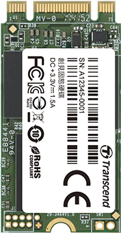 Transcend MTS400I - SSD - 64 GB - intern - M.2 2242 - SATA 6Gb/s