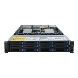 Gigabyte R282-Z90 (rev. 100) - Server - Rack-Montage - 2U - zweiweg - keine CPU - RAM 0 GB - SATA - Hot-Swap 6.4 cm, 8.9 cm (2.5", 3.5") Schacht/Schächte - keine HDD - AST2500 - GigE - kein Betriebssystem - Monitor: keiner