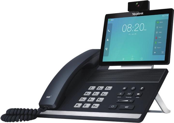Yealink VP59 - Teams Edition - IP-Videotelefon - mit Digitalkamera, Bluetooth-Schnittstelle mit Rufnummernanzeige - IEEE 802.11a/b/g/n/ac (Wi-Fi) / Bluetooth 4.2 - fünfwegig Anruffunktion - SIP, SIP v2, SRTP - Classic Gray