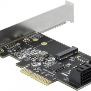 DeLOCK - Speicher-Controller - SATA 6Gb/s Low-Profile - 6 Gbit/s - PCIe 3.0 x4 (90396)