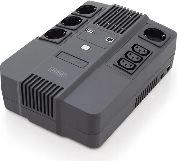 DIGITUS All-in-One UPS - USV - Wechselstrom 220-240 V - 480 Watt - 800 VA 9 Ah - USB - Ausgangsanschlüsse: 7 (DN-170111)