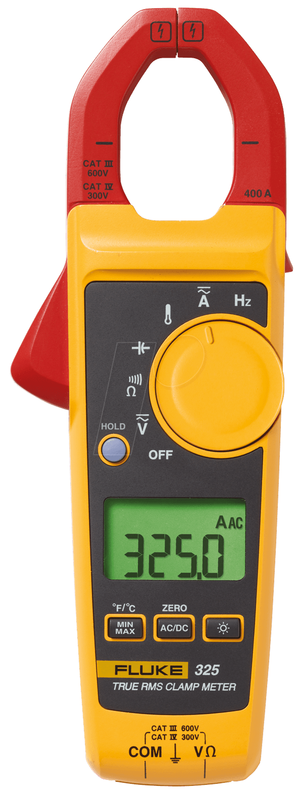 Fluke 325 - CAT III 600V,CAT IV 300V - 400 A - 400 A - 600 V - 600 V - 40 Ohm (4152643)