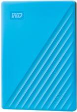 WD My Passport WDBPKJ0040BBL - Festplatte - verschlüsselt - 4TB - extern (tragbar) - USB3.0 - 256-Bit-AES - Blau (WDBPKJ0040BBL-WESN)
