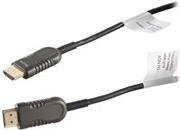 S-Impuls - HDMI-Kabel mit Ethernet - HDMI männlich zu HDMI männlich - 30,0m - Hybrid Kupfer/Kohlefaser - Schwarz - geformt, 4K Unterstützung, aktiv (30-01485)