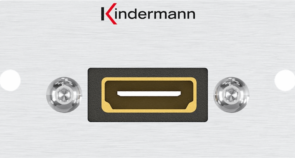 Kindermann Konnect 50 alu - Modulares Faceplate-Snap-In - HDMI
