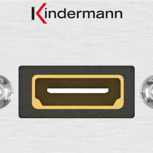 Kindermann Konnect 50 alu - Modulares Faceplate-Snap-In - HDMI