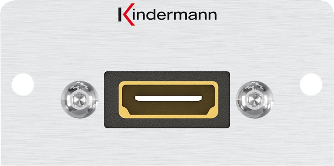 Kindermann Konnect 50 alu - Modulares Faceplate-Snap-In - HDMI