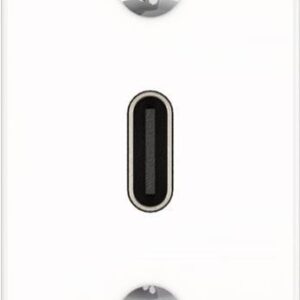 Kindermann Konnect flex 45 click USB Typ C - Modulares Faceplate-Snap-In - USB Typ C - weiß, RAL 9003 (7464000549)