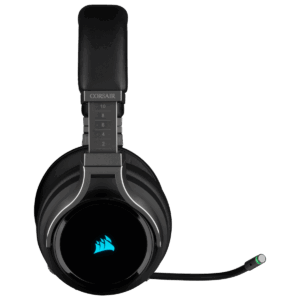 CORSAIR Gaming VIRTUOSO RGB - Headset - ohrumschließend - 2,4 GHz - kabellos - USB, 3,5 mm Stecker - Kohle (CA-9011185-EU)