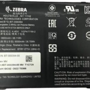 Zebra - Tablet-Akku - 1 x Lithium-Polymer 9660 mAh 37.1 Wh - für Zebra ET51 (10.1" ), ET56 (10.1" )