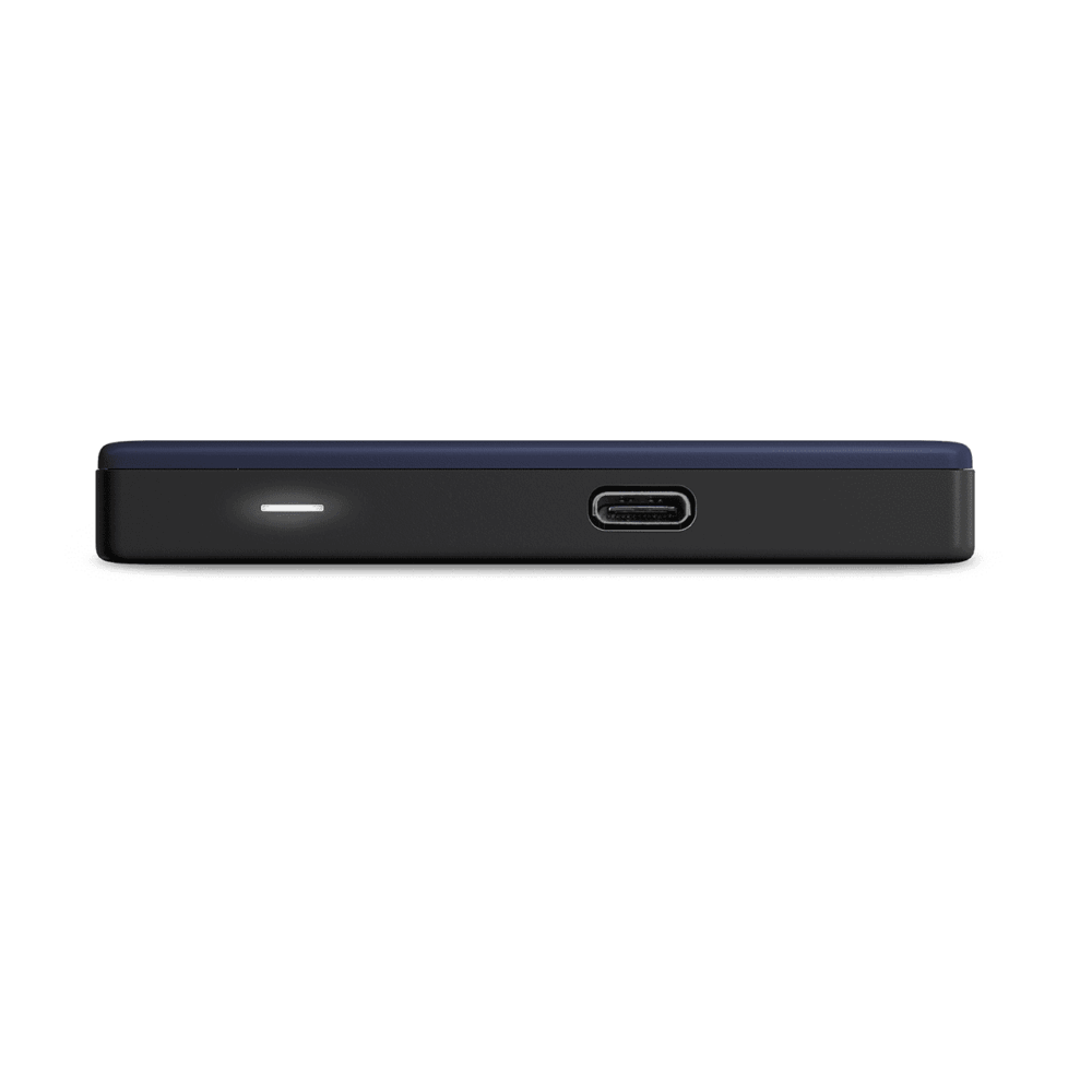 WD My Passport Ultra WDBFTM0050BBL - Festplatte - verschlüsselt - 5 TB - extern (tragbar) - USB 3.1 (USB-C Steckverbinder) - 256-Bit-AES - Blau