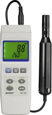 VOLTCRAFT DO-101 Sauerstoff-Messgerät 0 - 20 mg/l Wechselbare Elektrode, mit Temperaturmessfunktion (VC-8341620)