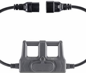 VOLTCRAFT CAA-1L 16 Messadapter Kaltgeräte-Stecker C20 - Kaltgeräte-Buchse C19 Dark-Grey (CAA-1L 16)