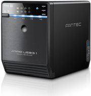 Fantec QB-35U31R - HDD & SSD - SATA - Serial ATA II - Serial ATA III - 2.5,3.5"  - Tower - Schwarz - 1 Lüfter (2124)