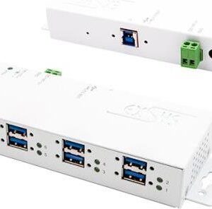 EXSYS EX-1189HMVS-3W Schnittstellen-Hub USB 3.2 Gen 1 (3.1 Gen 1) Type-B Weiß (EX-1189HMVS-3W)