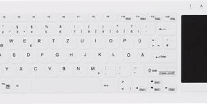 Active Key MedicalKey AK-C4412 - Tastatur - mit Touchpad - USB - QWERTZ - Deutsch - weiß (AK-C4412F-GUS-W/GE)