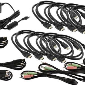 InLine KVM Desktop Switch - 4-fach - Dual Monitor - HDMI - 4K - USB 3.0 - Audio (62654I)