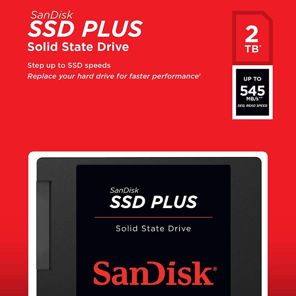 SanDisk SSD PLUS - SSD - 2 TB - intern - 2.5" (6.4 cm) - SATA 6Gb/s