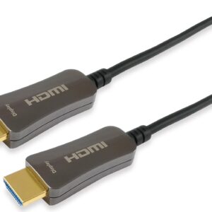 equip - Highspeed - HDMI-Kabel mit Ethernet - HDMI männlich zu HDMI männlich - 100 m - 4K Unterstützung, HAOC-Kabel (Hybrid Active Optical Cable)