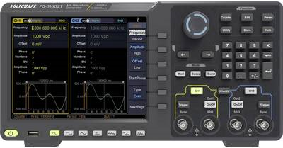 VOLTCRAFT FG-31602T Funktionsgenerator netzbetrieben 1 µHz - 160 MHz 2-Kanal Arbiträr, Rauschen, Puls, Rechteck, Sinus, Dreieck (FG-31602T)