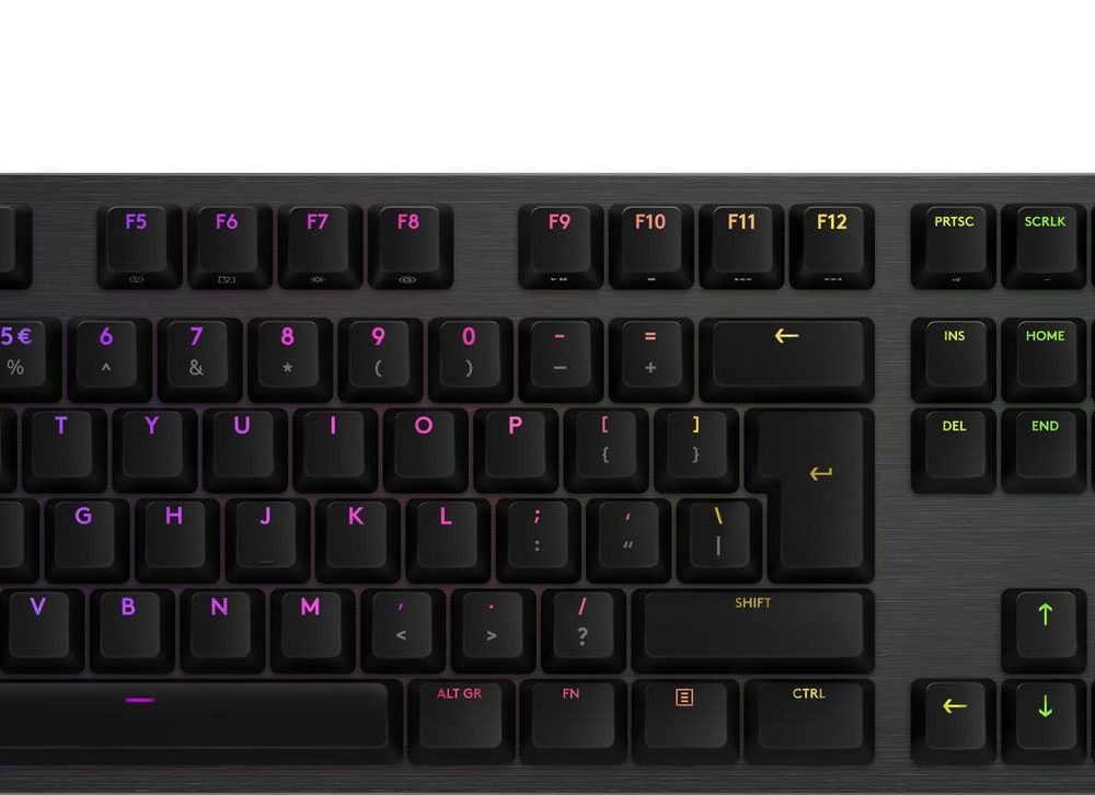 Logitech Gaming G512 - Tastatur - backlit - USB - US International - Tastenschalter: GX Brown Tactile - Kohle