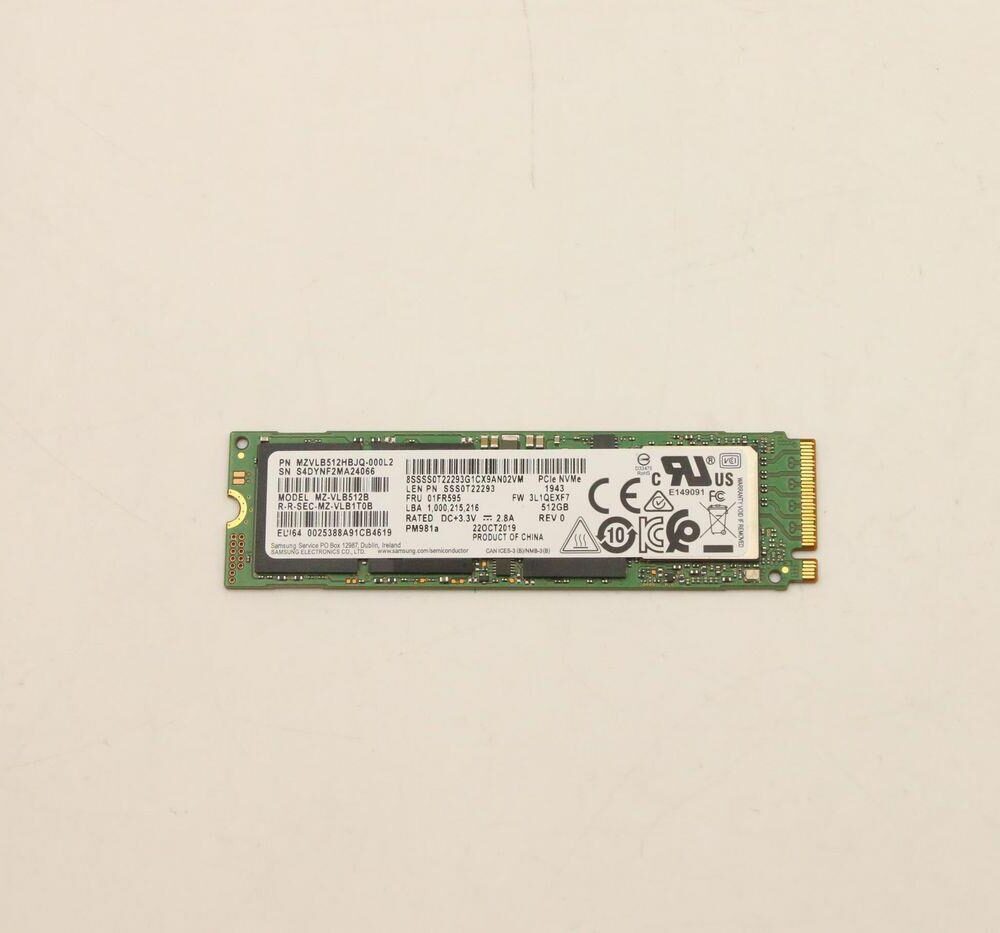 Lenovo SSD 512GB M.2 PCIe (01FR595)