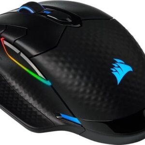 CORSAIR Gaming DARK CORE RGB PRO SE - Maus - optisch - 8 Tasten - kabellos, kabelgebunden - USB, 2.4 GHz, Bluetooth 4.2 LE - Schwarz