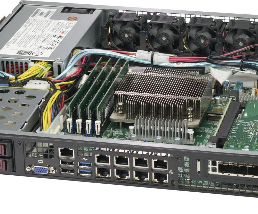 Super Micro Supermicro SC513 BTQC-350B - Rack-Montage - 1U - Erweitertes ATX - SATA/SAS - Hot-Swap 350 Watt - Schwarz - USB/VGA/LAN (CSE-513BTQC-350B)