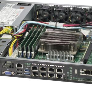 Super Micro Supermicro SC513 BTQC-350B - Rack-Montage - 1U - Erweitertes ATX - SATA/SAS - Hot-Swap 350 Watt - Schwarz - USB/VGA/LAN (CSE-513BTQC-350B)