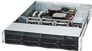Super Micro Supermicro SC825 TQC-R802LPB - Rack-Montage 2U - enhanced E-ATX - SATA/SAS - Hot-Swap 800 Watt - Schwarz (CSE-825TQC-R802LPB)