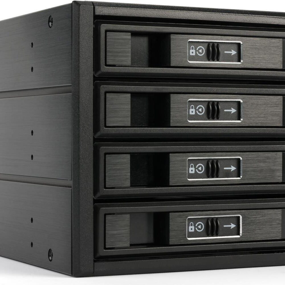 FANTEC BP-T3141 - Internes RAID-Gehäuse - 2.5" / 3.5" gemeinsam genutzt (6,4 cm, 8,9 cm) - SATA 6Gb/s / SAS 6Gb/s - 600MBps - SAS 6Gb/s, SATA 6Gb/s - Schwarz (2192)