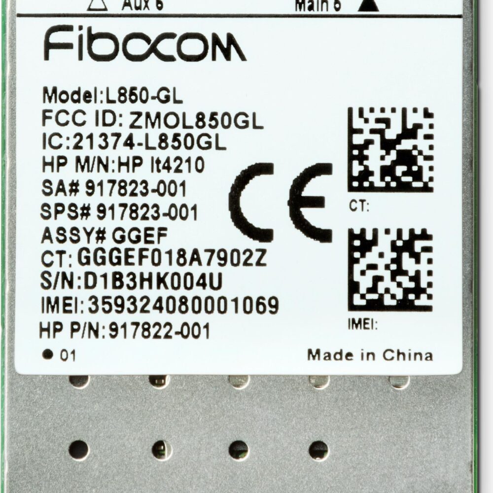HP XMM 7360 - Drahtloses Mobilfunkmodem - 4G LTE - M.2 Card - 150 Mbps - für (for WWAN Ready configurations): EliteBook 735 G6, 745 G5, 745 G6, 83X G7, 83X G8, 840r G4, 84X G7, 84X G8, 850 G6, 85X G7, 85X G8, ProBook 430 G8, 44X G8, 45X G8, 640 G5, 650 G5, Spectre x360, ZBook 14u G6, 15 G6, 15u G6, 17 G6, ZBook Firefly 15 G7, 15 G8, ZBook Fury 15 G8, 17 G8 (3FB01AA)