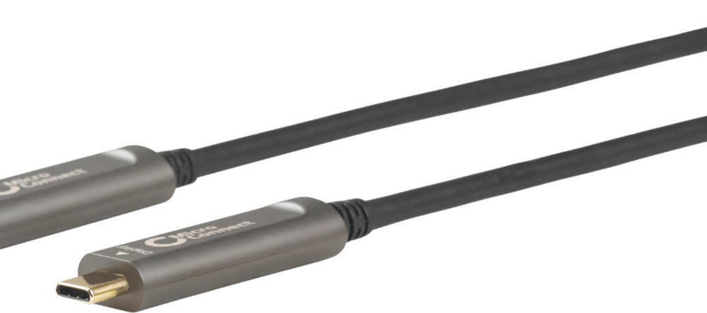 MicroConnect Premium - USB-Kabel - 24 pin USB-C (M) zu 24 pin USB-C (M) - USB 3,2 Gen 1 - 20,0m - Support von 4K 60 Hz, Active Optical Cable (AOC) - Schwarz (USB3.1CC20OP)