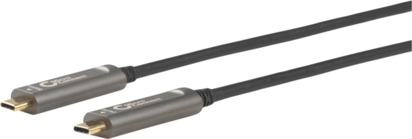 MicroConnect Premium - USB-Kabel - 24 pin USB-C (M) zu 24 pin USB-C (M) - USB 3,2 Gen 1 - 20,0m - Support von 4K 60 Hz, Active Optical Cable (AOC) - Schwarz (USB3.1CC20OP)