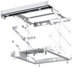 Kindermann Compact² 120 - Elektrolift - motorisiert - für Projektor - RAL 9003, Pulverbeschichtung weiß - in der Decke befestigt
