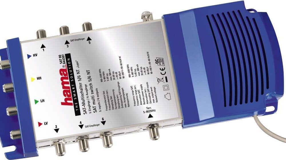 Hama Lypsi SE 5/6NT- Multischalter für Satellitensignal