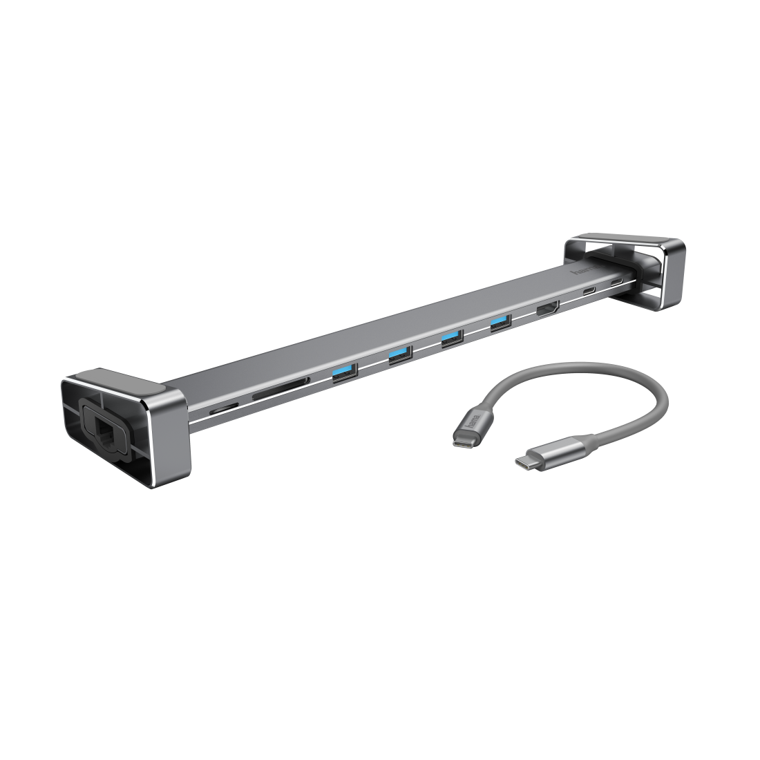 Hama 9-in-1 - Dockingstation - USB-C - HDMI - GigE (00200103)