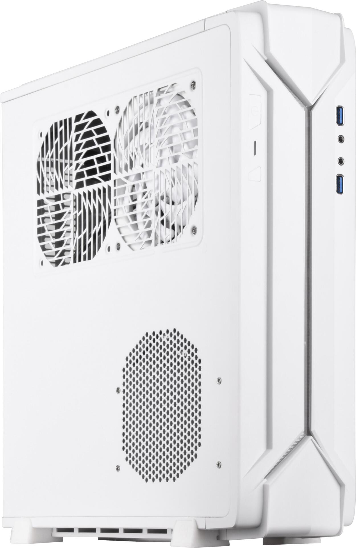SilverStone Raven RVZ03-ARGB - Tower - Mini-ITX - ohne Netzteil (ATX / PS/2) - weiß - USB/Audio (SST-RVZ03W-ARGB)