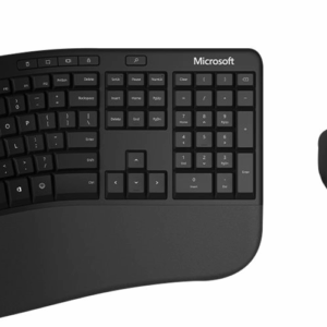 Microsoft Ergonomic Desktop - Tastatur-und-Maus-Set - USB - Deutsch - Schwarz (RJU-00006)