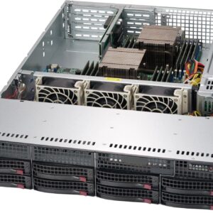 Super Micro Supermicro SC825 TQC-R802WB - Rack-Montage - 2U - verbessertes, erweitertes ATX - SATA/SAS - Hot-Swap 800 Watt - Schwarz (CSE-825TQC-R802WB)