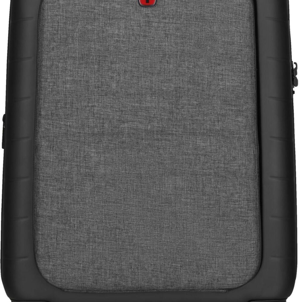 Wenger Syntry Carry-On - Spinner - Hardside - Polyester, Polycarbonat, ABS-Kunststoff - Schwarz, Heather Gray - 35,60cm (14")