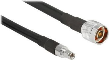 DeLOCK - Antennenkabel - N-Anschluss (S) bis RP-SMA (S) - 10,0m - Koax - CFD-400 - Schwarz (13028)