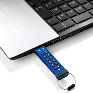 iStorage datAshur PRO - USB-Flash-Laufwerk - verschlüsselt - 128 GB - USB 3.0 - FIPS 140-2 Level 3